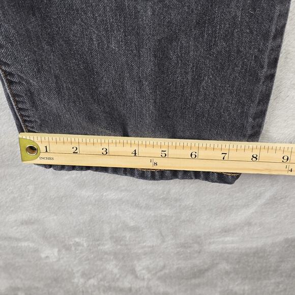 Levis 569 Jeans Mens 33x32 (Fits 34x29) Gray Loose Straight Fit Flap Pocket - Picture 14 of 16